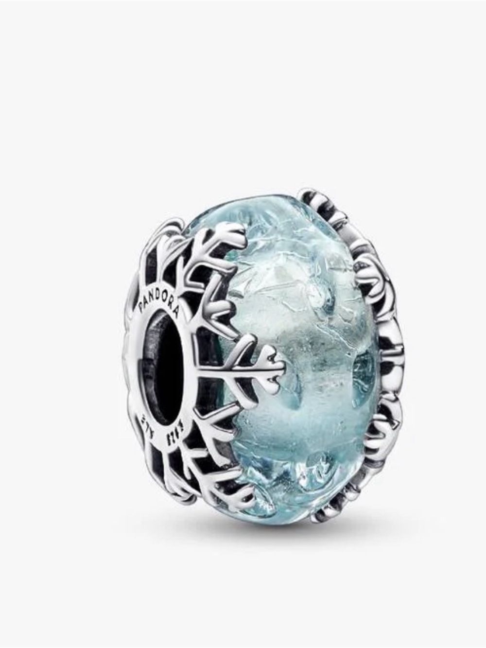 Winter Blue Snowflake Murano Charm  - PANDORA